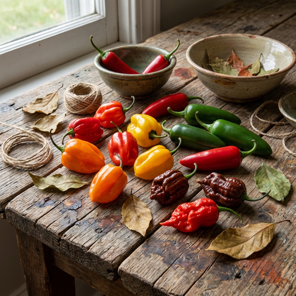 Olika chilisorter